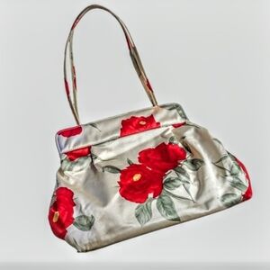 Vintage Isabella Fiore Roses flowers Y2K silk bag